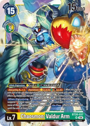 Chaosmon: Valdur Arm - Release Special Booster 2.5 (BT20-037 SR)