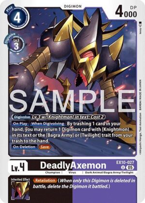 DeadlyAxemon - Sinister Order (EX10-027 U)