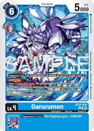 Garurumon - Hackers' Slumber (BT23-018 U)