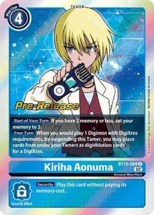 Kiriha Aonuma - Xros Encounter Pre-Release Cards (BT10_PR)