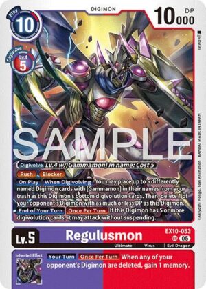 Regulusmon - Sinister Order (EX10-053 SR)