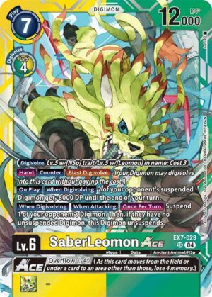 SaberLeomon ACE - Digimon LIBERATOR (EX7-029 SR)