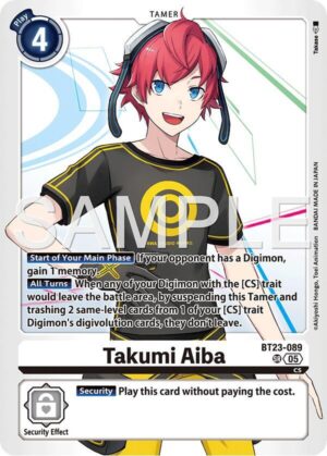 Takumi Aiba - Hackers' Slumber (BT23-089 SR)