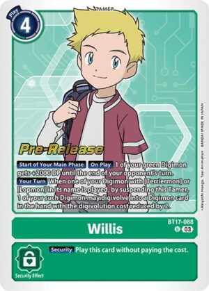 Willis - Secret Crisis Pre-Release Cards (BT17_PR)