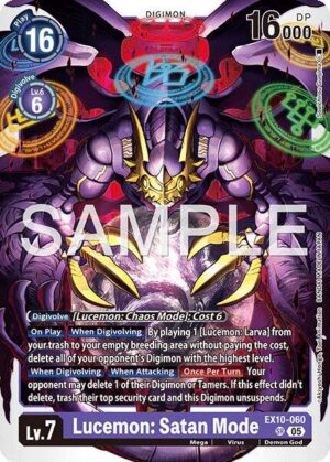Lucemon: Satan Mode - Sinister Order (EX10-060 SR)