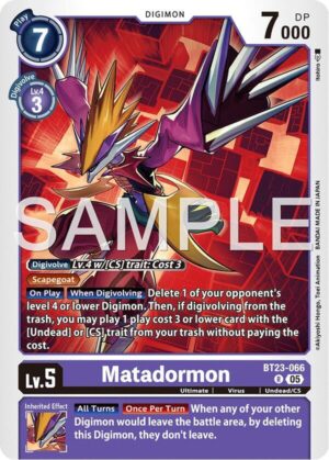 Matadormon - Hackers' Slumber (BT23-066 R)