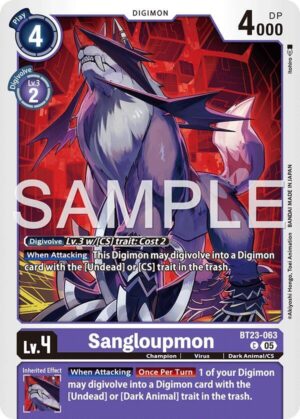 Sangloupmon - Hackers' Slumber (BT23-063 C)