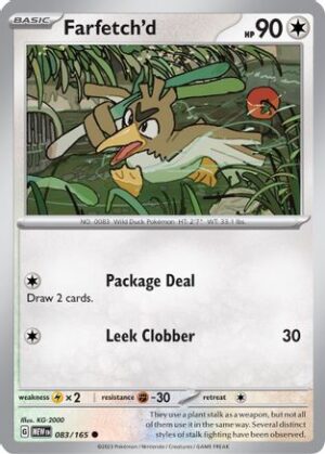 Farfetch'd - 083/165 - Common Reverse Holo