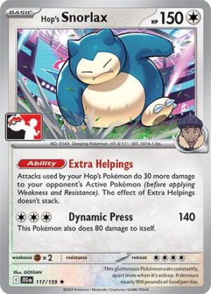 Hop's Snorlax - Prize Pack Series Cards