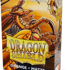 folios Dragon Shield Matte small Japanese Orange 60 ct Card Sleeves