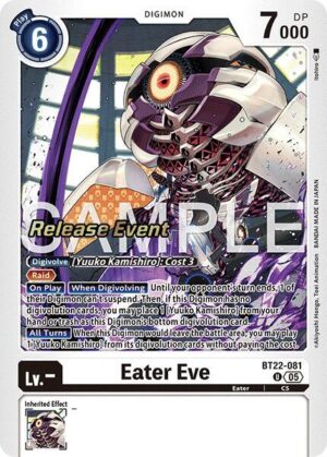 Eater Eve - Cyber Eden Release Event Cards (BT-22_PR)