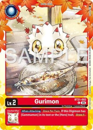 Gurimon (Regulation Battle Vol.3 Participant) - World Convergence (BT21-002 C)