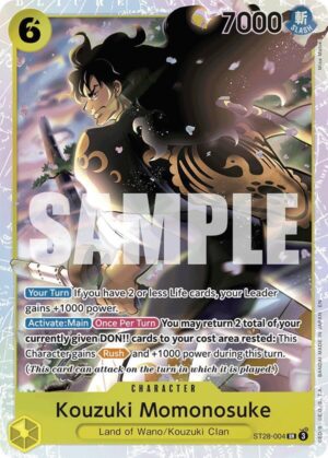 Kouzuki Momonosuke - Starter Deck 28: GREEN/YELLOW Yamato (ST28-004 SR)