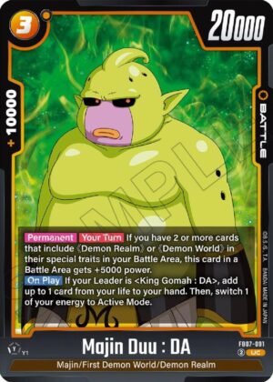 Majin Duu : DA - Wish For Shenron (FB07-091 UC)