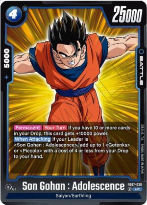 Son Gohan : Adolescence - Wish For Shenron (FB07-036 UC)