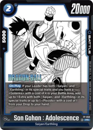 Son Gohan : Adolescence - FP-058 - Tournament and Championship Promos (DBSFW_TPR)