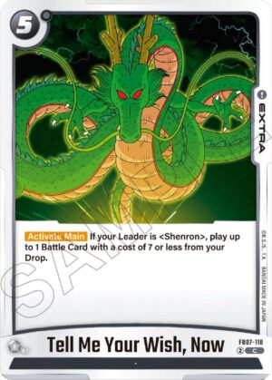 Tell Me Your Wish, Now - Wish For Shenron (FB07-118 C)