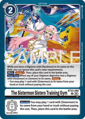 The Sistermon Sisters Training Gym - Hackers' Slumber (BT23-099 U)