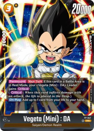 Vegeta (Mini) : DA - FP-047 (Tournament Pack 07) - Tournament and Championship Promos (DBSFW_TPR)
