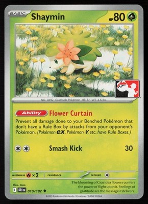 Shaymin - 010/182 - Prize Pack Series Cards