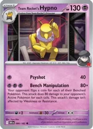 Team Rocket's Hypno - 080/182 - Uncommon