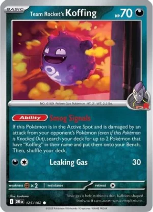 Team Rocket's Koffing - 125/182 - Common
