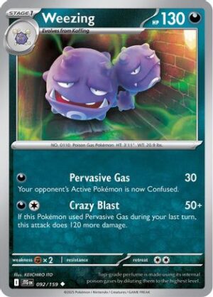 Weezing - 092/159 - Uncommon