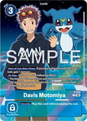 Davis Motomiya - P-124 (Digimon Adventure 02: The Beginning Set) - Digimon Promotion Cards (D-PR)