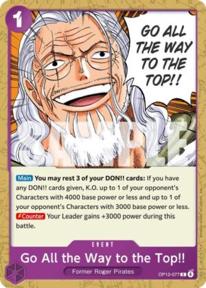 Go All the Way to the Top!! - Carrying On His Will (OP13-077 C)