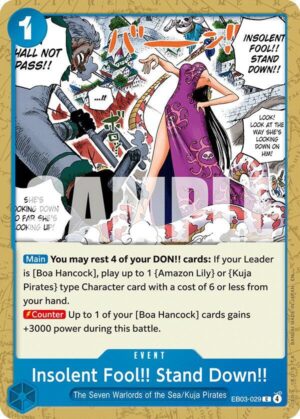 Insolent Fool!! Stand Down!! - Extra Booster: One Piece Heroines Edition (EB03-029 C)