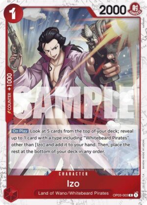 Izo (OP03-003) (Jolly Roger Foil) - Premium Booster -The Best- (OP03-003 R)