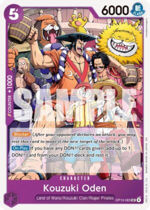 Kouzuki Oden - Carrying On His Will (OP13-063 UC)