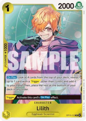 Lilith - Carrying On His Will (OP13-113 R)