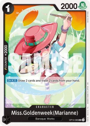 Miss.Goldenweek(Marianne) - The Azure Sea's Seven (OP14-085 UC)