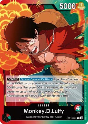 Monkey.D.Luffy (001) - Carrying On His Will (OP13-001 L)