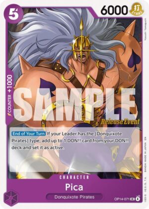 Pica - The Azure Sea's Seven Release Event Cards (OP14 RE)