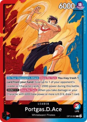 Portgas.D.Ace (002) - Carrying On His Will (OP13-002 L)
