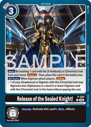 Release of the Sealed Knight! (Store Tournament 2025 Vol.4 Participation Pack) - Digimon Promotion Cards (D-PR)