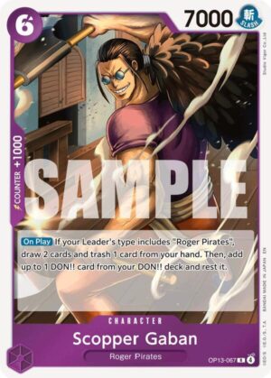 Scopper Gaban - Carrying On His Will (OP13-067 R)
