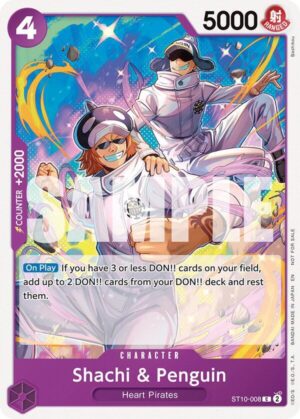 Shachi & Penguin (Tournament Pack 2025 Vol. 4) - One Piece Promotion Cards (ST10-008 C)