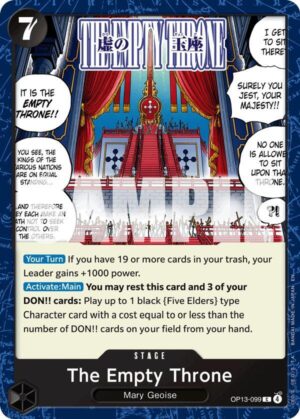 The Empty Throne - Carrying On His Will (OP13-099 C)