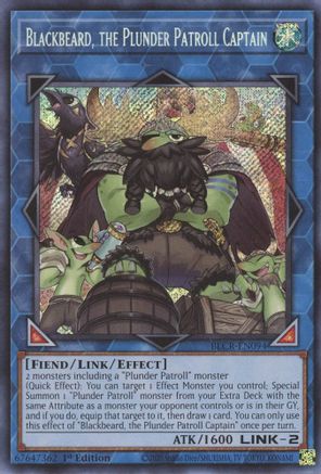 Blackbeard, the Plunder Patroll Captain (BLCR-EN094) - Battles of Legend: Crystal Revenge Secret Rare