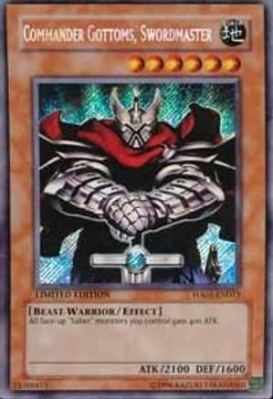 Commander Gottoms, Swordmaster (HA01-EN013) - Hidden Arsenal Secret Rare
