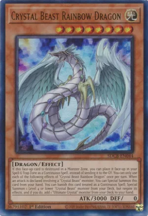 Crystal Beast Rainbow Dragon (SDCB-EN044) - Structure Deck: Legend of the Crystal Beasts Ultra Rare