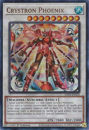 Crystron Phoenix (UR) (RA04-EN058) - Quarter Century Stampede Ultra Rare