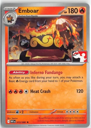 Emboar - Prize Pack Series Cards (FOIL)