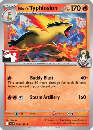 Ethan's Typhlosion - Prize Pack Series Cards