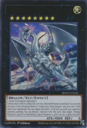 INDIGO-EYES SILVER DRAGON SDWD-EN032 ULTRA RARE