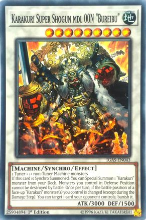 Karakuri Super Shogun mdl 00N "Bureibu" (IGAS-EN043) - Ignition Assault Super Rare