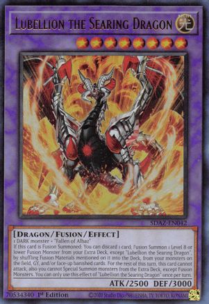Lubellion the Searing Dragon (SDAZ-EN042) - Structure Deck: Albaz Strike Ultra Rare